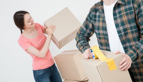 Removal team preparing a local home move in Falconwood