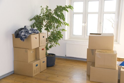 Removal van parked for a residential relocation in Falconwood