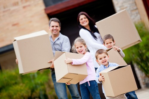 Professional removals team managing local access and parking in Falconwood