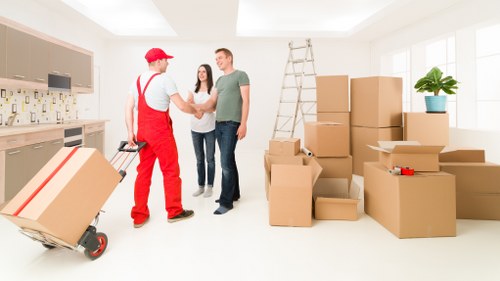 Packing and loading furniture for a Falconwood relocation