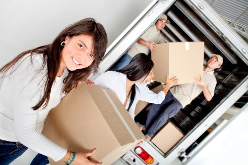 Checklist and packing materials for a business relocation in Falconwood