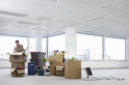 Falconwood office relocation service for desks, files, and IT equipment