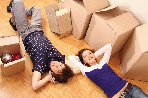 Local removals team handling furniture for a Falconwood move