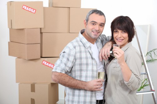 Residential moving truck access considerations in Falconwood streets